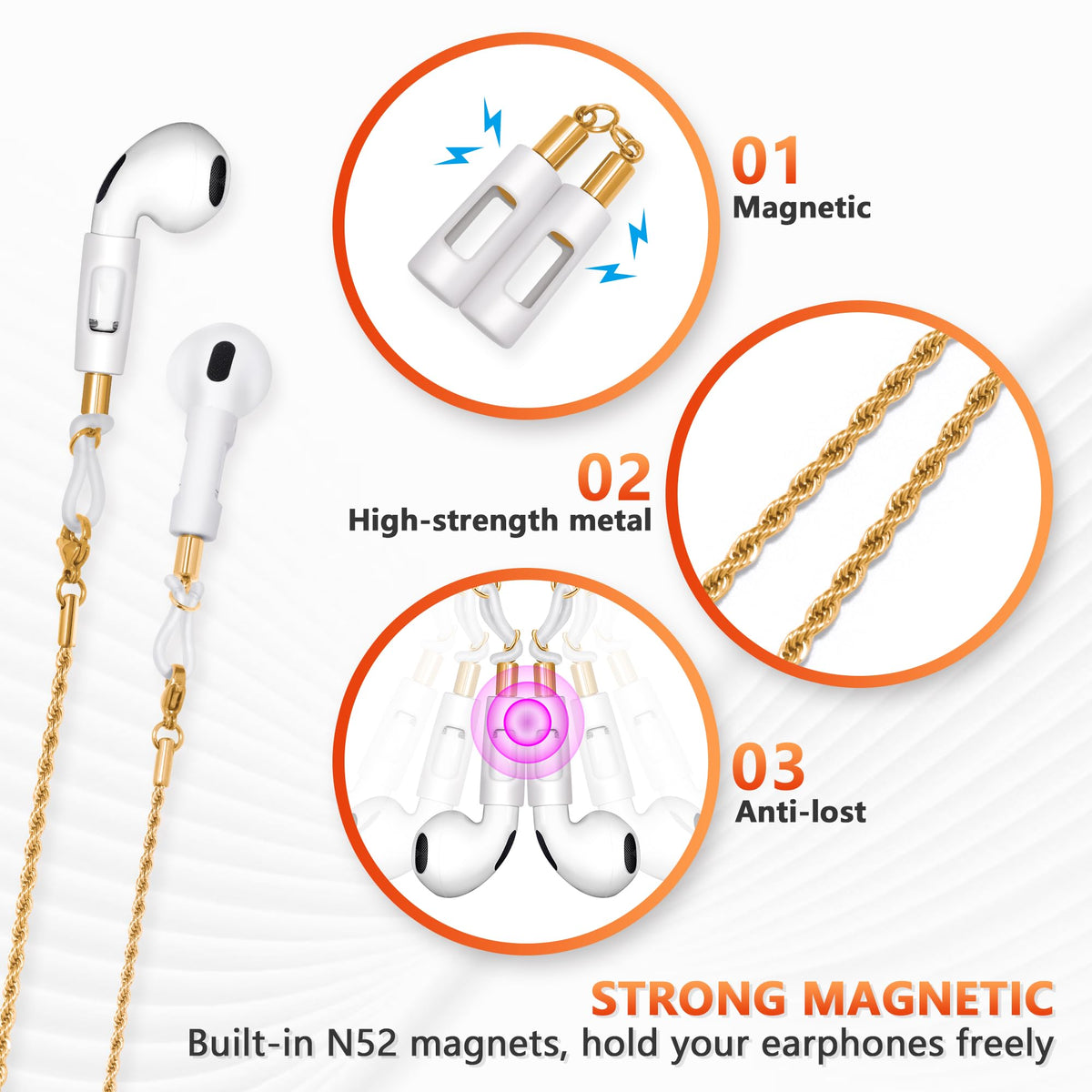 Raueupo lightweight multiwear design doubles as necklace or bracelet for versatile style.
