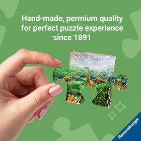 detailed view of Ravensburger corner pieces highlighting perfect interlocking benefit