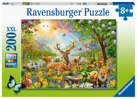 close-up of Ravensburger puzzle pieces showing thick cardboard fit and durability