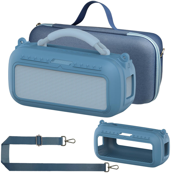 RAWECUD front view of Blue Dusk combo showing neat protection and portability benefits