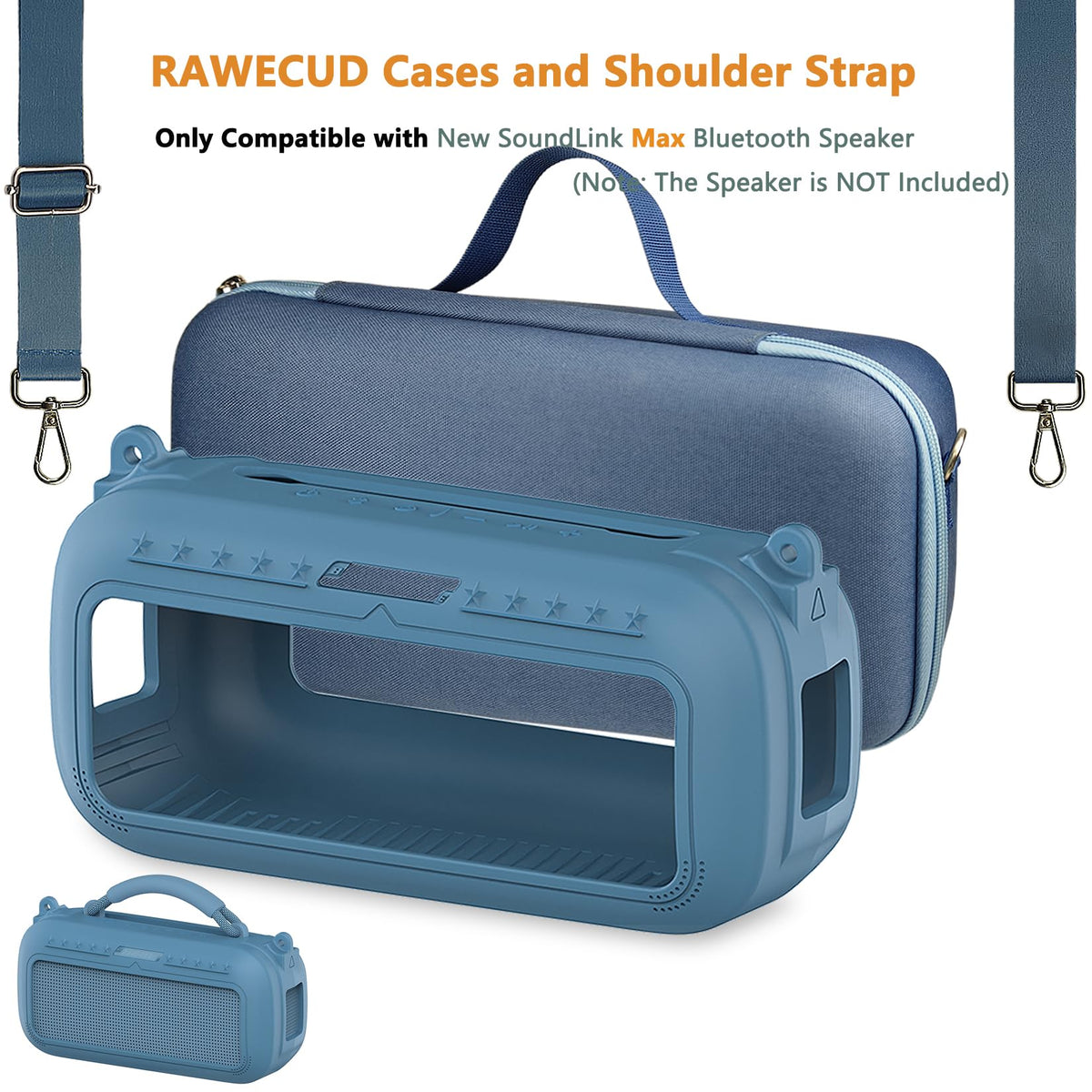 RAWECUD hard case open to show molded interior and organized storage benefit