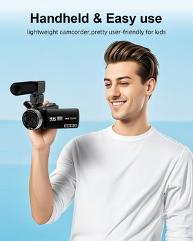 Webcam mode for YouTube, Skype, and livestreams with Rawiemy camcorder.