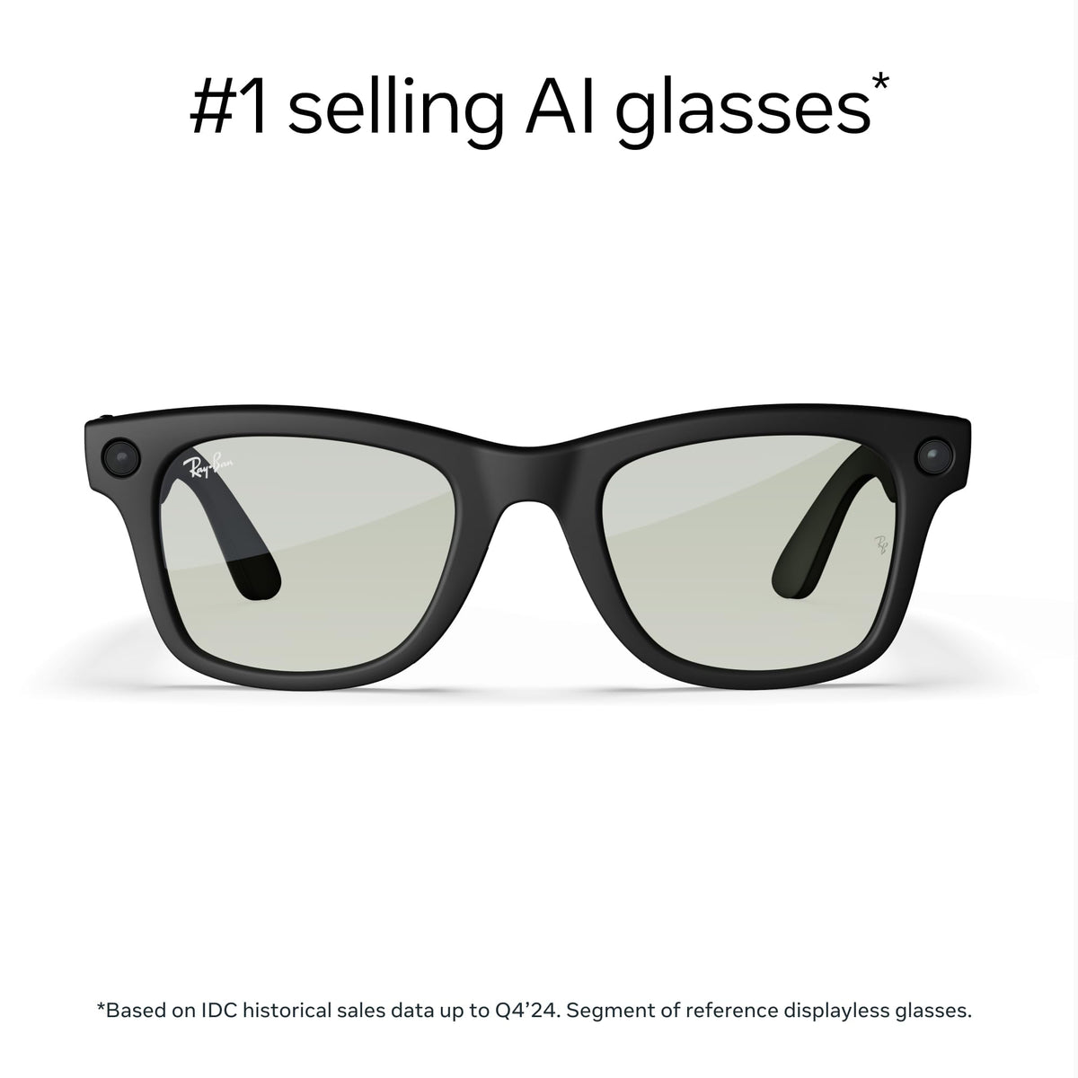 Ray-Ban Meta Gen 1 Wayfarer open-ear audio for discreet listening on the go