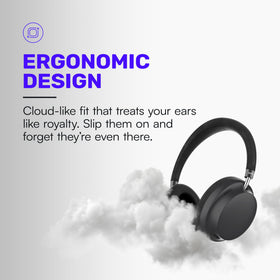 Raycon Essential over-ear comfort with soft cushions for all-day wear