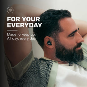 Raycon Everyday Classic earbuds in use during a workout or commute