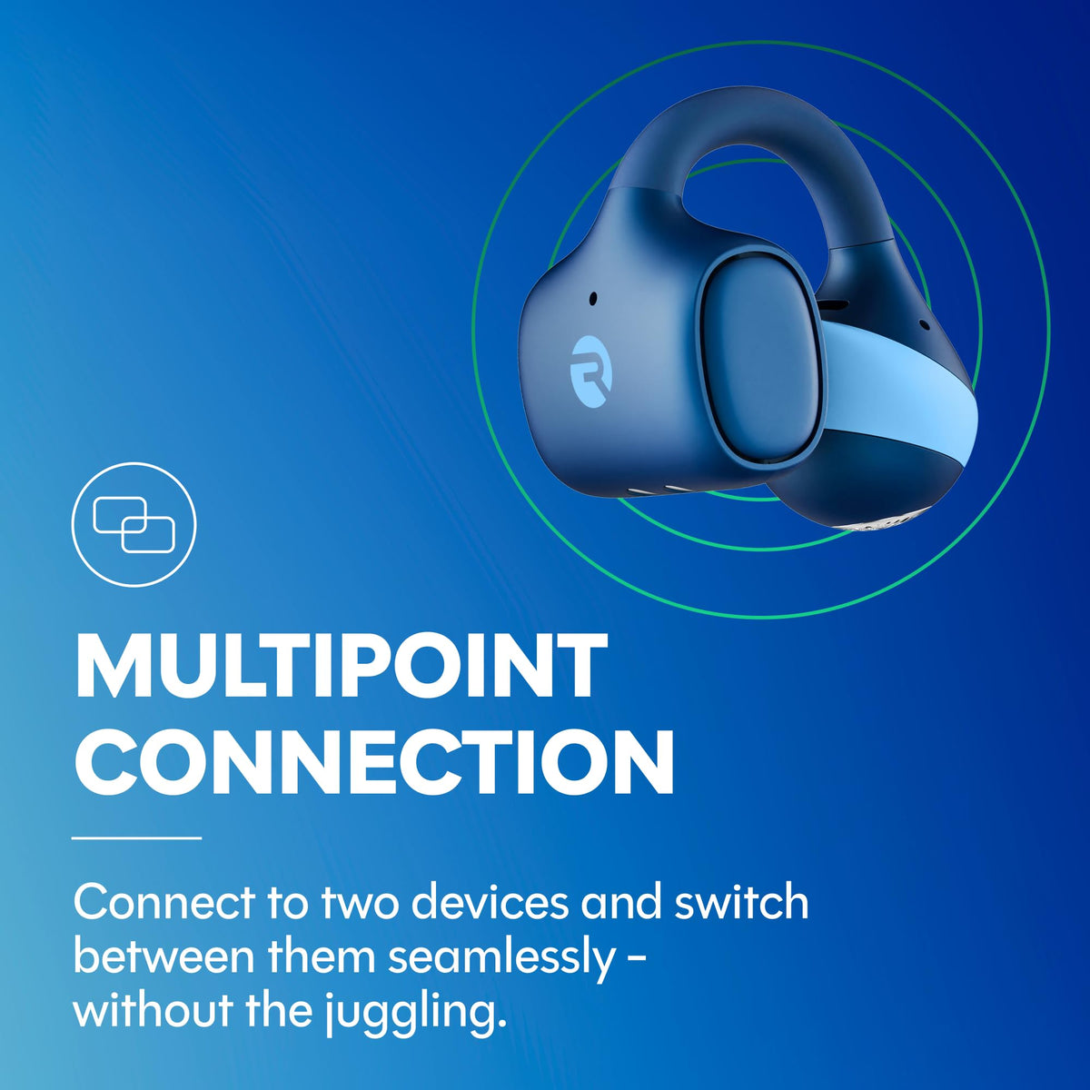 Raycon Everyday Clip Earbuds Bluetooth wireless setup for easy pairing and stable connection.