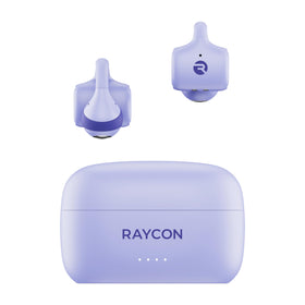 Raycon Everyday Clip earbuds in open-ear design for safe awareness during workouts