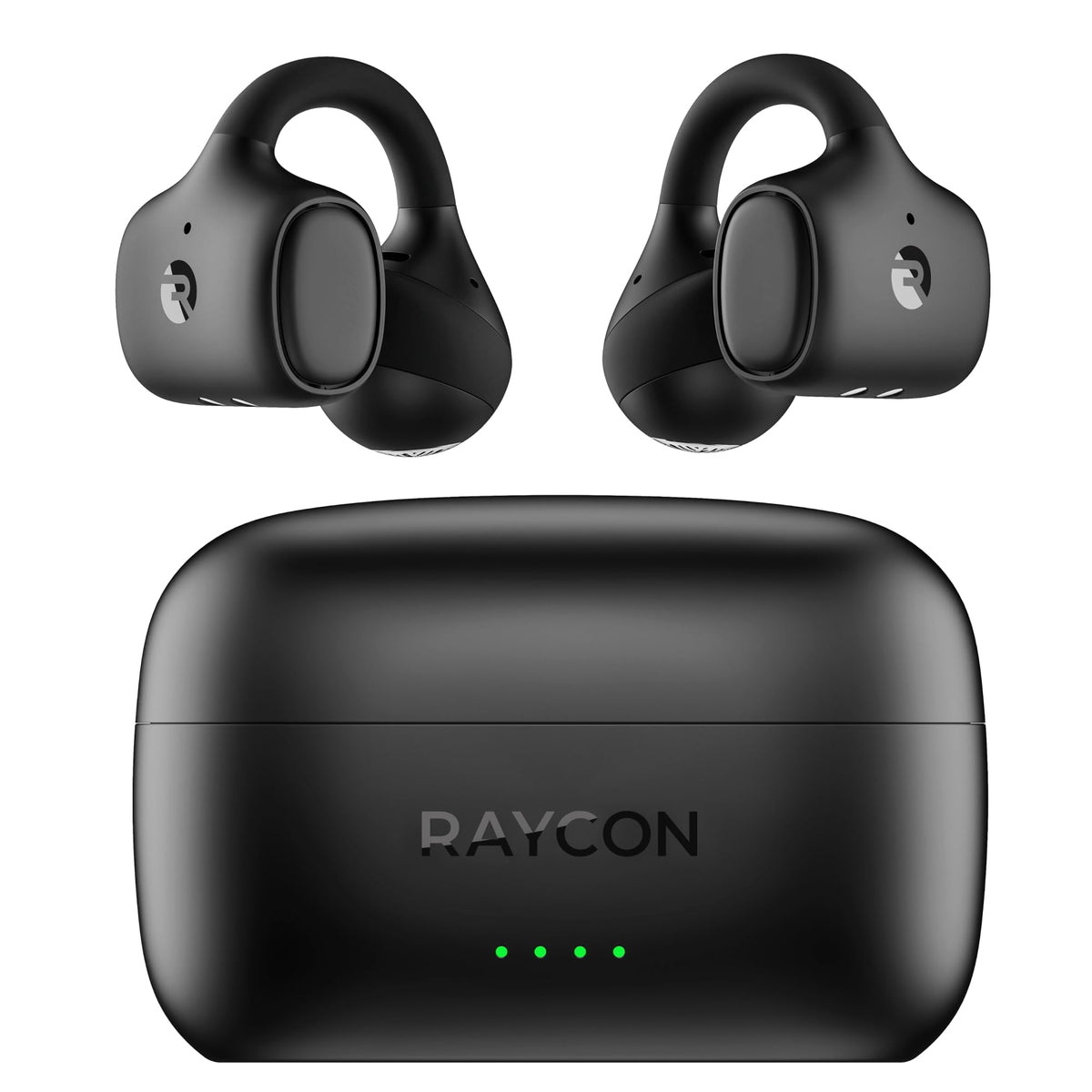 Raycon Everyday Clip Earbuds open-ear design keeps you aware of surroundings while enjoying music.