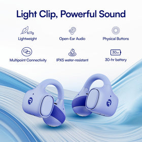 Raycon Everyday Clip Earbuds featuring real button controls for precise music and calls