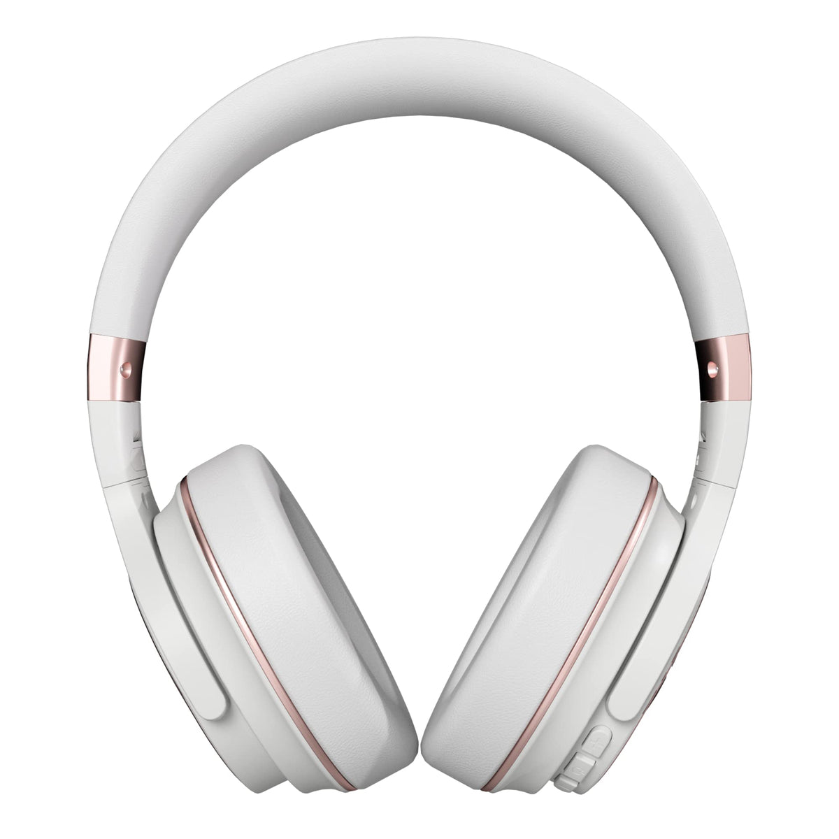 Raycon Everyday Rose Gold over-ear design for comfortable long listening