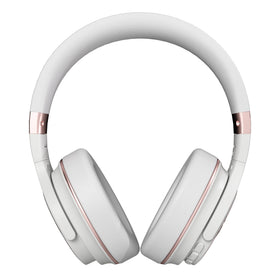 Raycon Everyday Rose Gold over-ear design for comfortable long listening