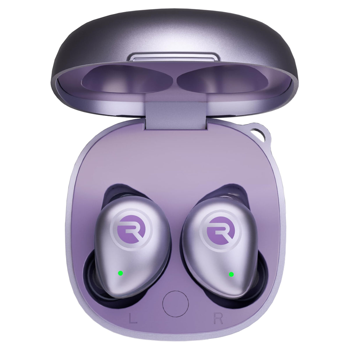 Raycon Fitness Earbuds fitted in ear demonstrating secure, comfortable hold during activity