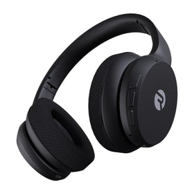 Raycon Fitness Headphones worn over-ear during workout for a secure fit.