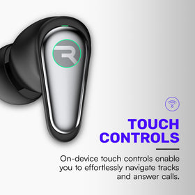 Raycon Pro Earbuds charging case with LED indicators for status