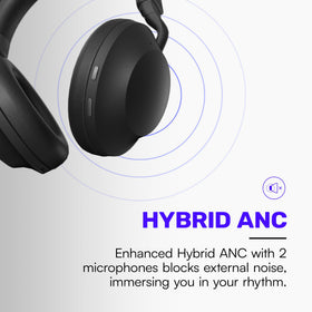Raycon Pro folded design shows compact, travel-friendly headphones for commuting.