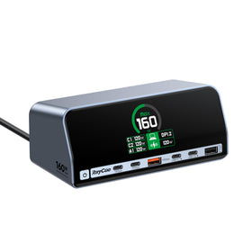 RayCue 13‑in‑1 docking front view shows versatile ports for streamlined productivity.