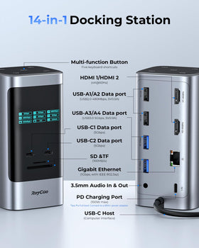 RayCue docking station supports dual-monitor 4K setup for enhanced design and data review