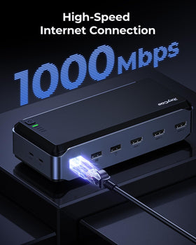 RayCue Ethernet port in use demonstrating stable Gigabit network for reliable work