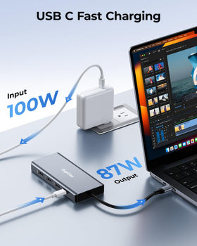 RayCue USB C Docking Station supports Windows and Mac for versatile setups