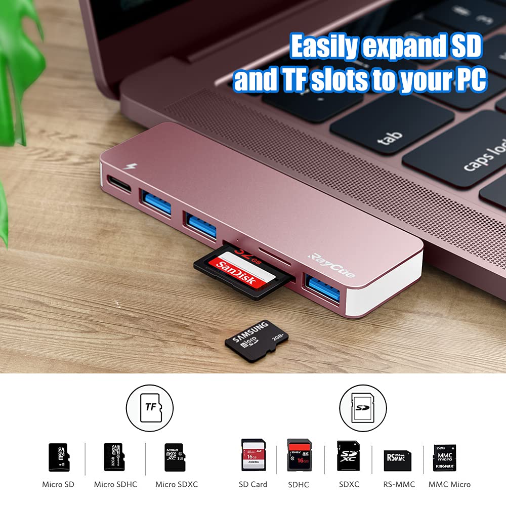 RayCue PD charging through pass-through keeps MacBook powered while in use