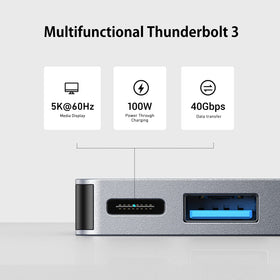 RayCue USB-C hub SD/TF reader for quick media access