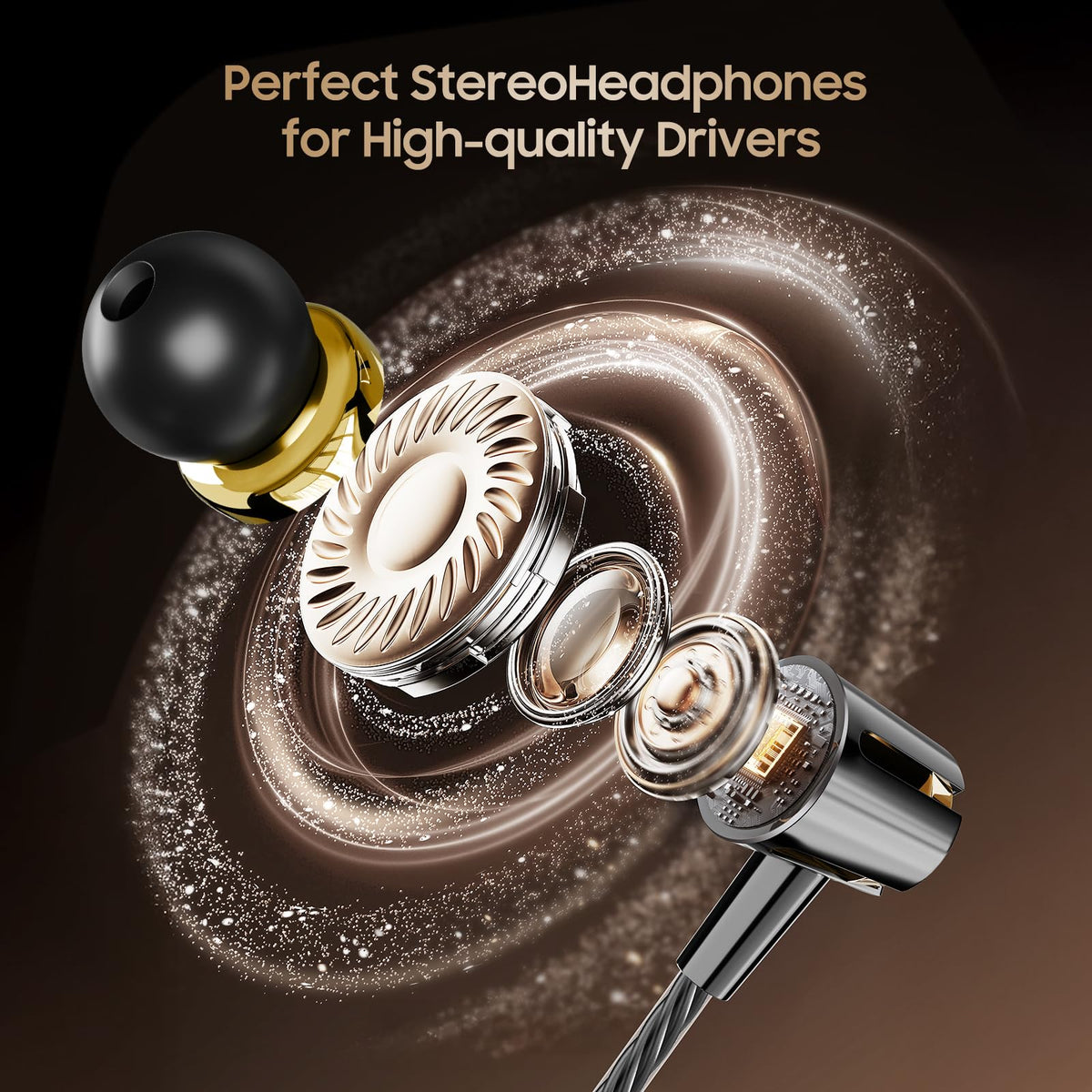 Rayleigh ergonomic in-ear design promotes comfortable long listening sessions with secure fit