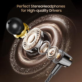 Rayleigh ergonomic in-ear design promotes comfortable long listening sessions with secure fit