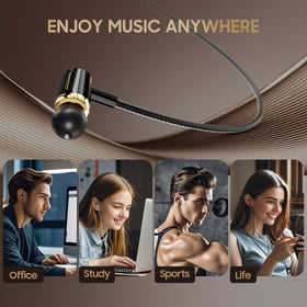 Rayleigh soft silicone buds in L and M sizes support comfortable listening sessions