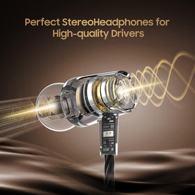 Rayleigh USB-C headphones comfort-fit stay securely in-ear for long sessions