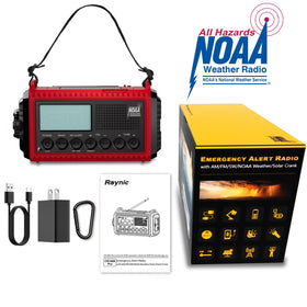 Raynic radio in a backpack ready for camping and reliable off-grid communication