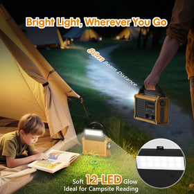 Raynic inside tent lifestyle shot showing reliable weather updates outdoors