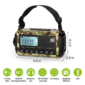 Raynic side view with headphone jack visible, allows private listening at night