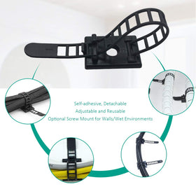 RayTour multipurpose cable-management for home, office, or workshop organization.