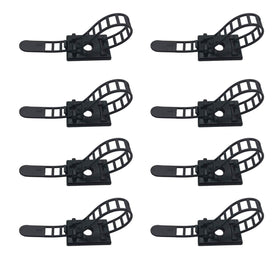 RayTour nylon cable ties pack keeps cables tidy on a desk surface.