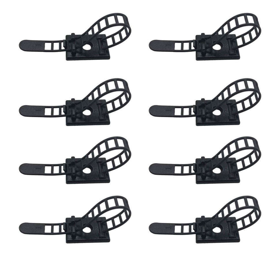RayTour nylon cable ties pack keeps cables tidy on a desk surface.