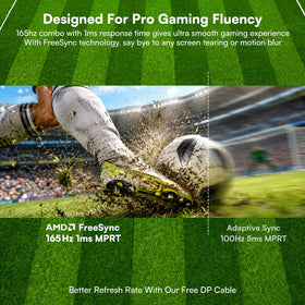 Raywego 165Hz refresh rate demonstrates smooth motion during action scenes.
