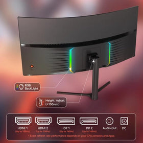 Raywego 21:9 display enabling seamless multitasking with multiple windows