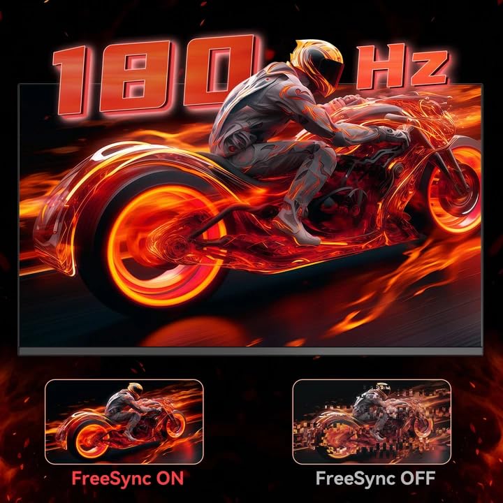 Raywego 27-inch gaming monitor borderless design maximizes immersive screen space.