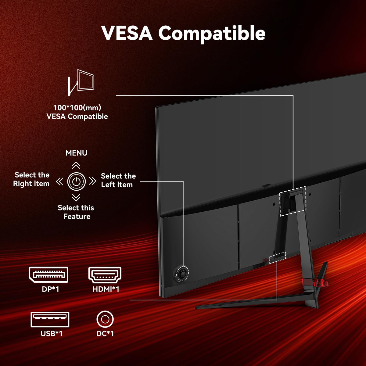 Raywego 27-inch display with 4000:1 contrast reveals dark scene details.