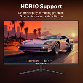 Raywego 27-inch monitor is VESA mount compatible for flexible placement.