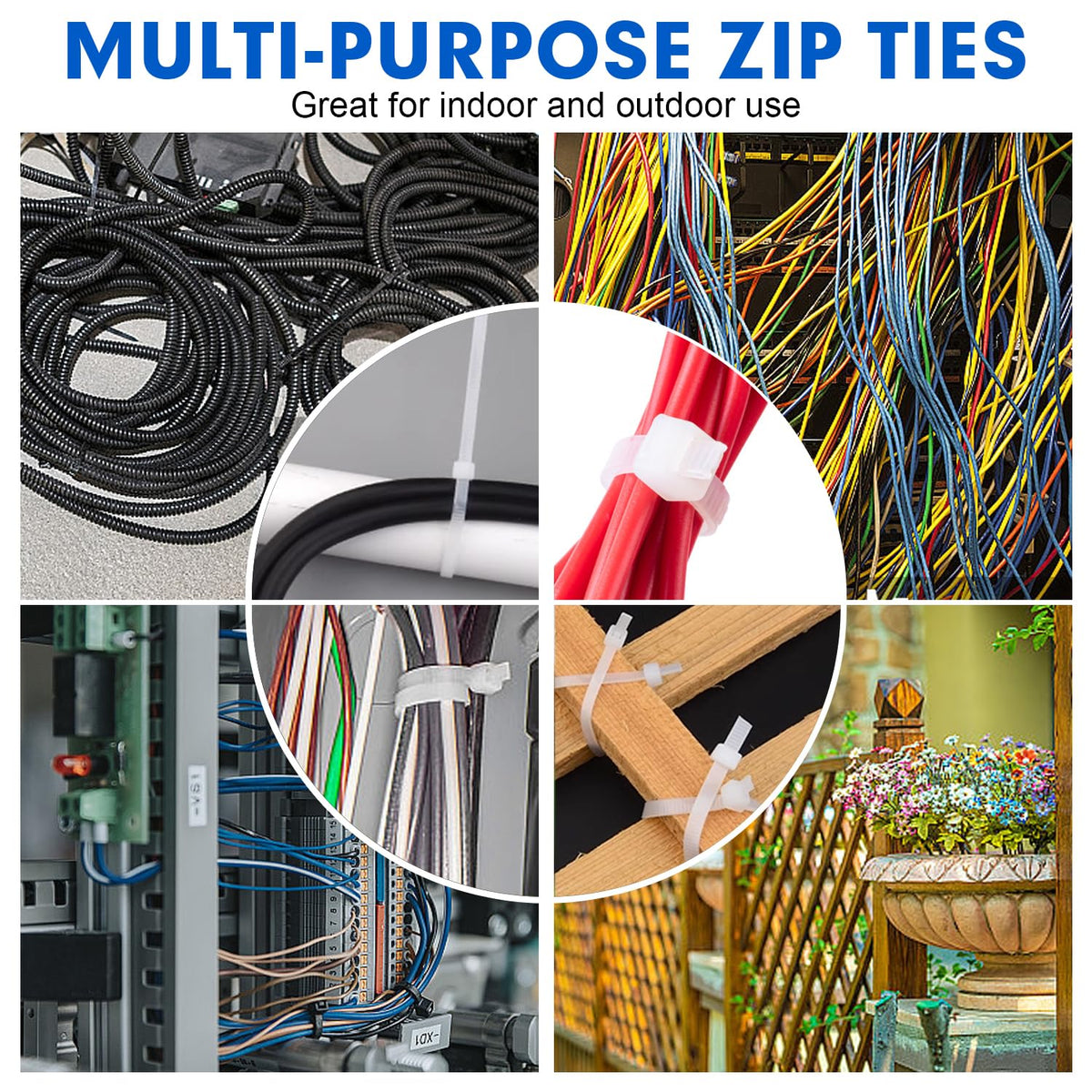 RAZCC zip ties for bike and car accessories, reliable fastener in tight spaces.