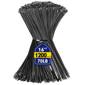 RAZCC front packaging showing 1200 black zip ties and quantity benefit