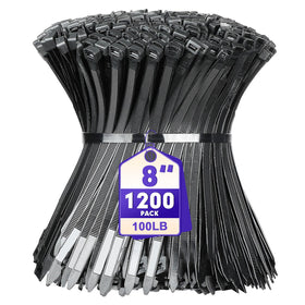 RAZCC front packaging showing 1200 zip ties and bulk value