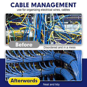 RAZCC organizing garage cables and tools showing tidy storage benefit