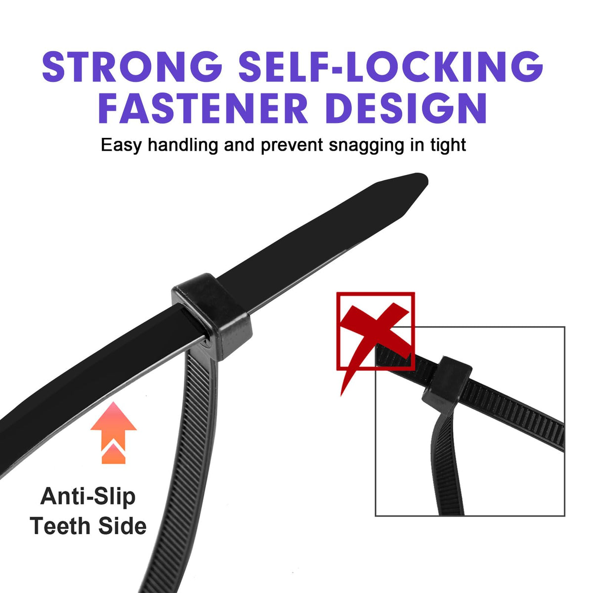 RAZCC ties bundling computer cables neatly for tidy organization