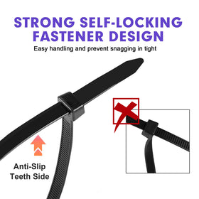 RAZCC ties bundling computer cables neatly for tidy organization