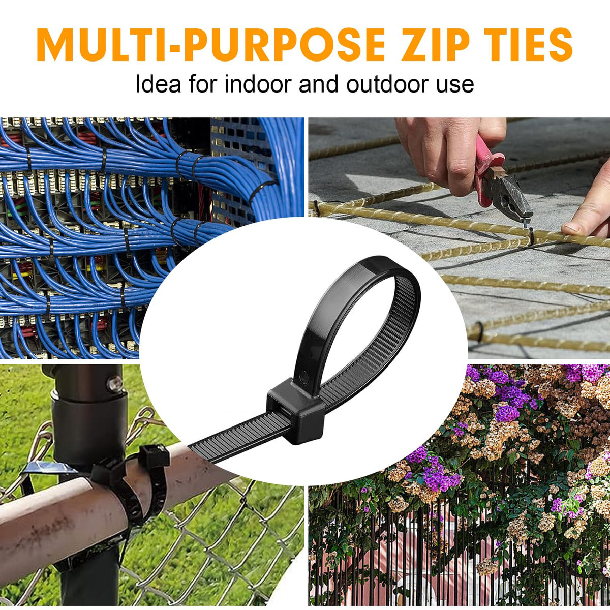 RAZCC organized workbench with ties showing bulk supply convenience benefit