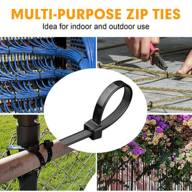 RAZCC organized workbench with ties showing bulk supply convenience benefit