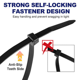 RAZCC cable tie bundling cords demonstrating tidy organization benefit