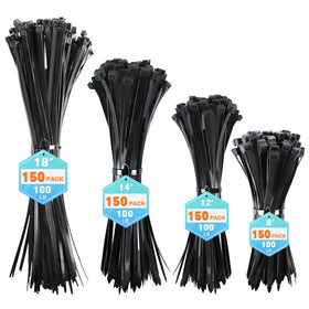 RAZCC zip ties 600-pack display for versatile home organization and quick fixes.